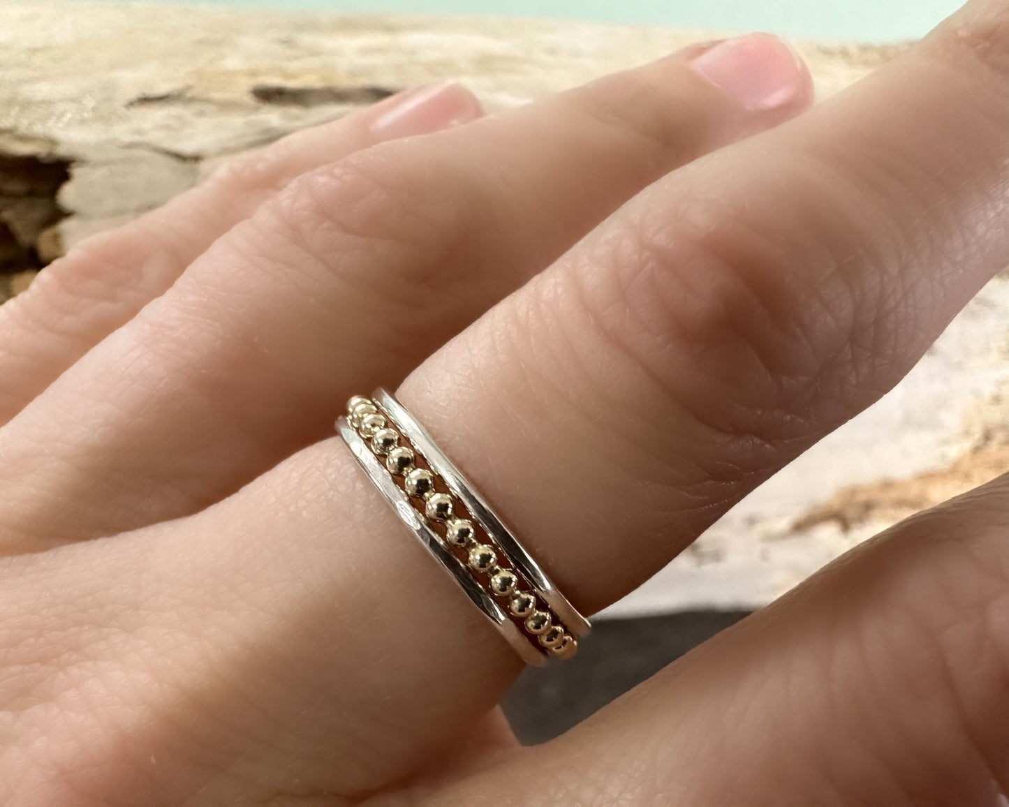 Solid 9ct Gold Ring, 1.2mm, 1.5mm 1.8mm, Facet Hammered Effect Minimalist Ring, Hallmarked Handmade Gold Stackable Ring, Custom Wedding Band