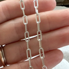 Sterling Silver Large Link Made to Measure Paperclip Layering Chain