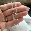 Sterling Silver Large Link Made to Measure Paperclip Layering Chain