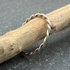 Hand Twisted Rope Ring - 9ct Yellow Gold & 9ct Rose Gold