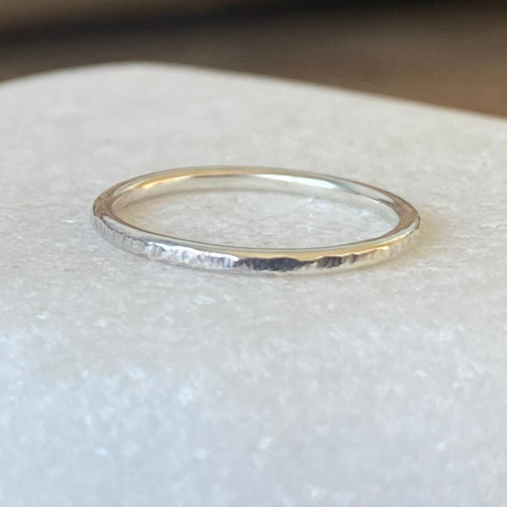 
                  
                    Set of three Shiny 1.8mm 925 Sterling Silver Stacking Rings, Ripple Hammered Effect Minimalist Ring Band, Handmade Stacking Ring
                  
                