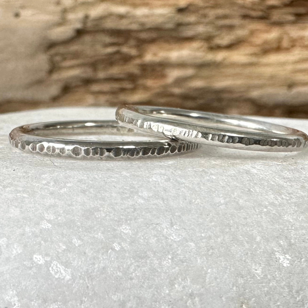 
                  
                    Oxodised 925 Sterling Silver Ring, Ripple Hammered Effect Minimalist Ring Band, 1.2mm, 1.5mm, 1.8mm, Oxodised Handmade Stacking Ring
                  
                