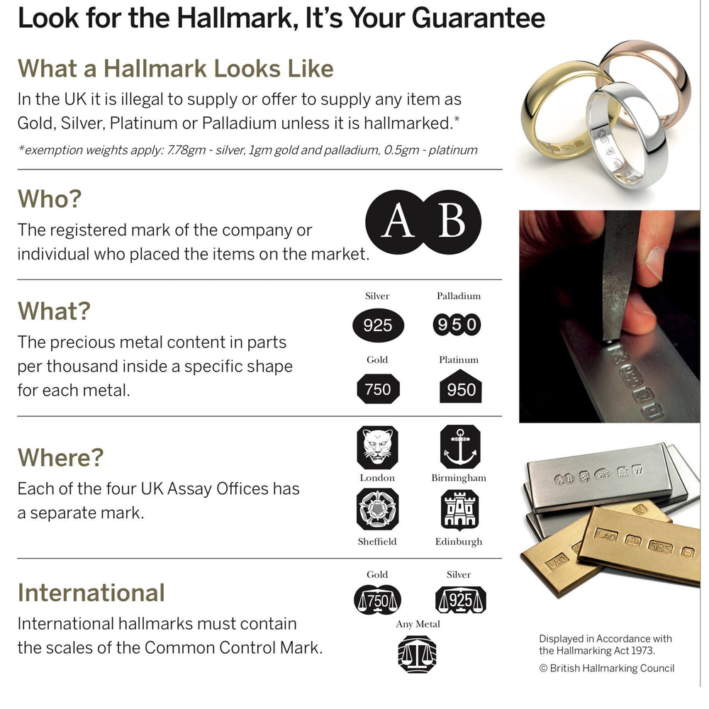 
                  
                    Solid 9ct Gold and 925 Sterling Silver Ring Set, 1.2mm, 1.5mm, 1.8mm, Hallmarked Gold and Silver Hammered Ring Set of Two
                  
                